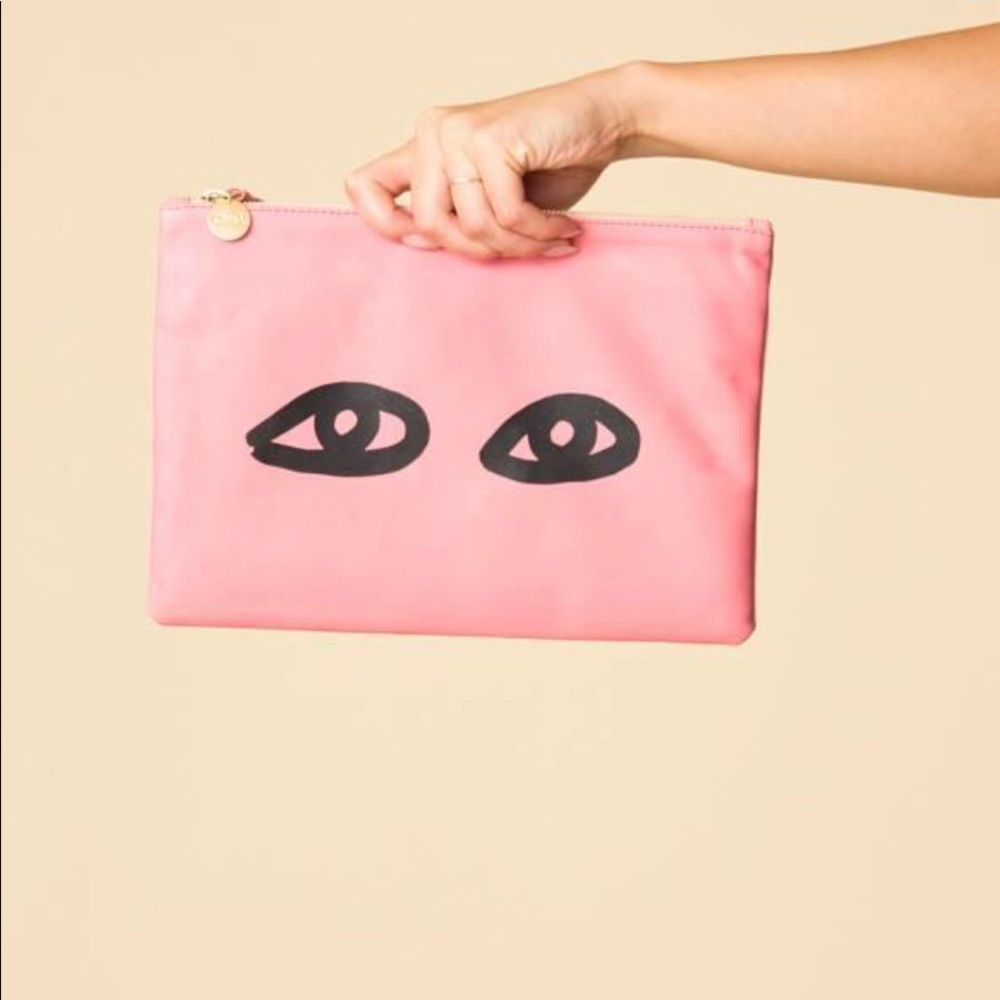 Adorable Clare Vivier clutch purse in petal